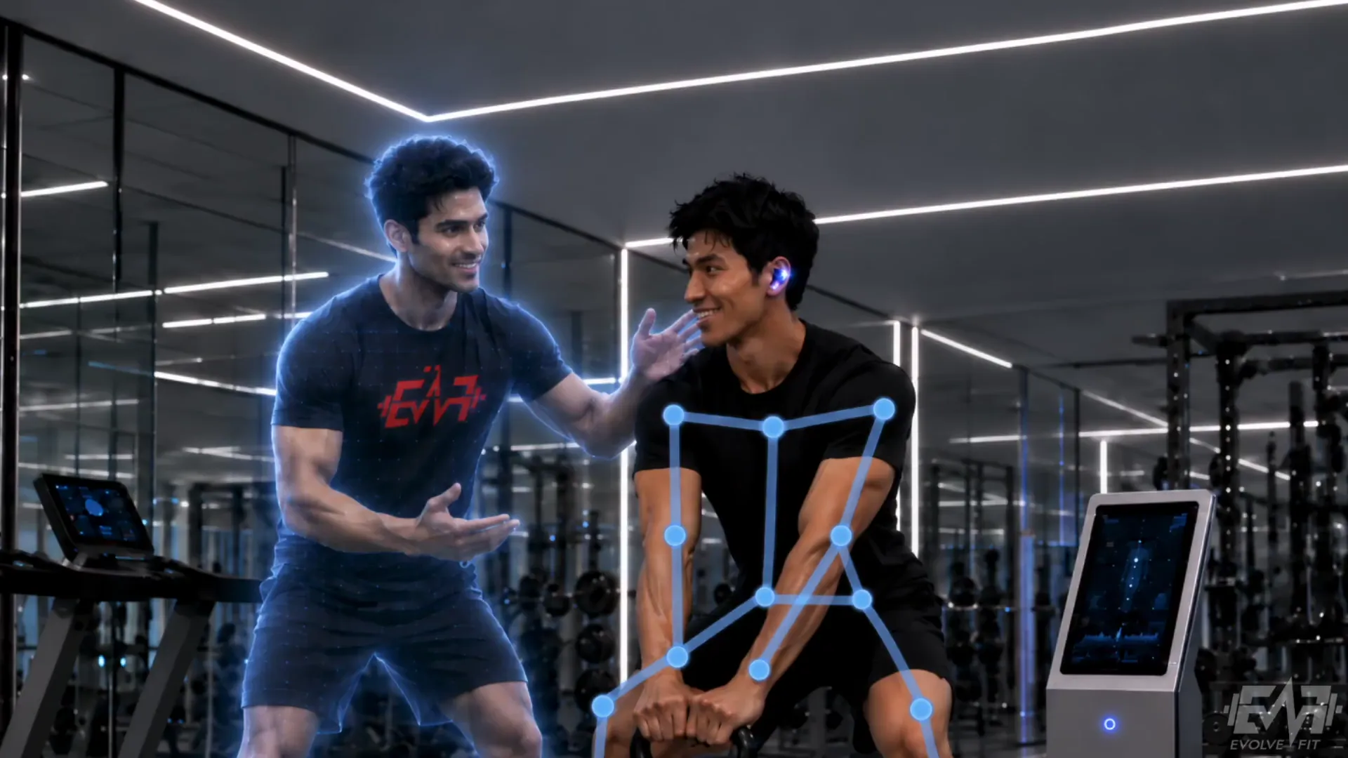 Concept of PAT guiding a member with tracked exercise movements